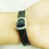 Islamisches Armband mit Leder & Achatstein verstellbar Surah Al-Kafirun
