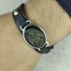 Islamisches Armband mit Leder & Achatstein für Männer in Imam Reza Kalligraphie