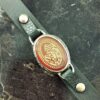 Islamisches Armband mit Leder & Achatstein mit Ya Aba Saleh Kalligraphie
