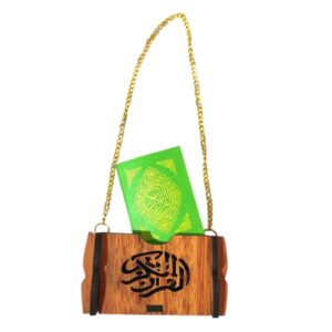 Islamischer Rückspiegelanhänger für Autos mit einem Taschen-4-Qul-Surah