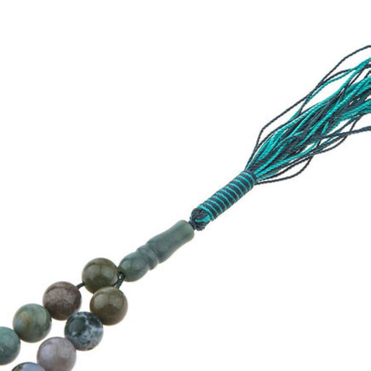 Islamischer Jaspis Rosenkranz mit 33 Gebetsperlen Tasbih gefertigt