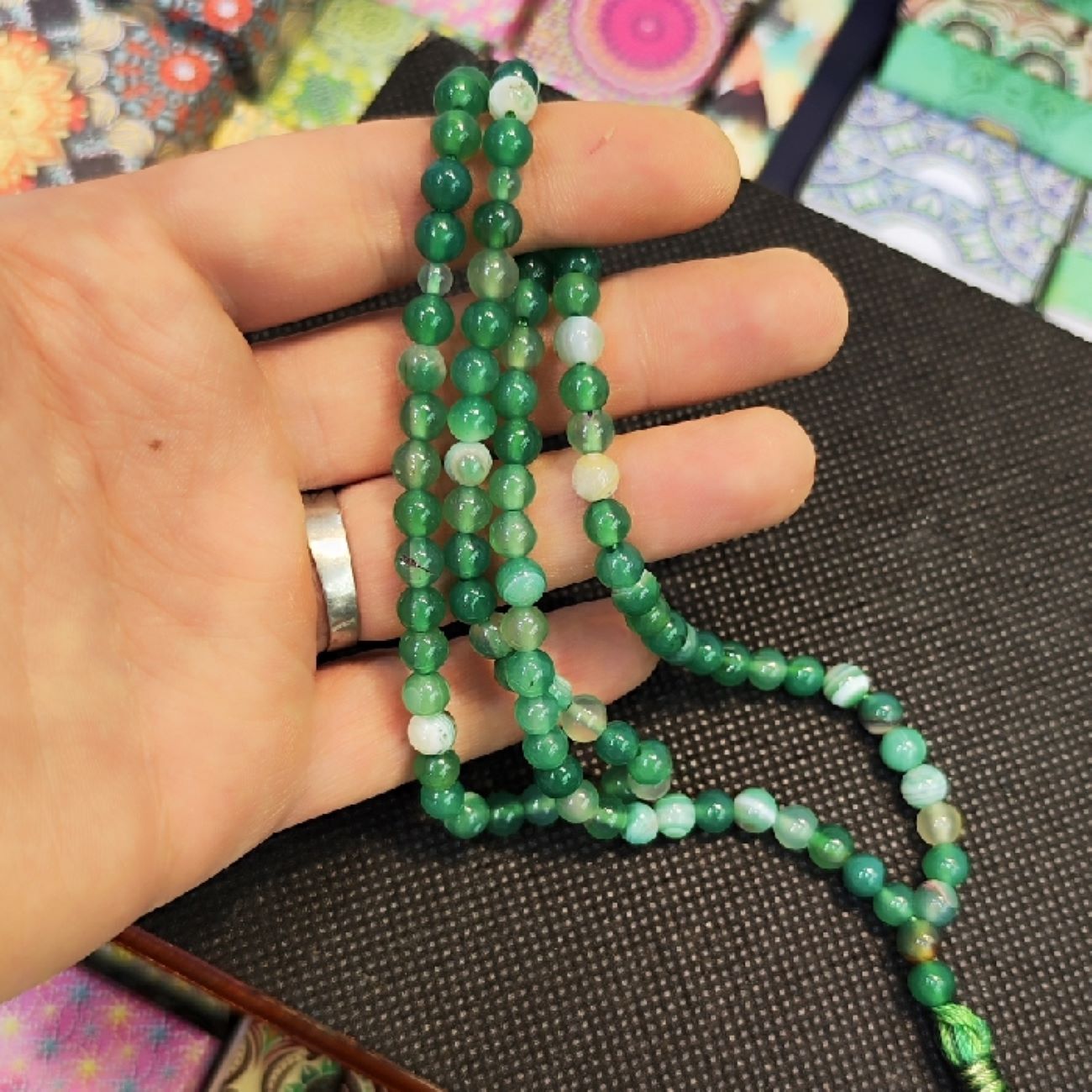 Islamischer Madagaskar-Achat Rosenkranz mit 101 Gebetsperlen Tasbih gefertigt