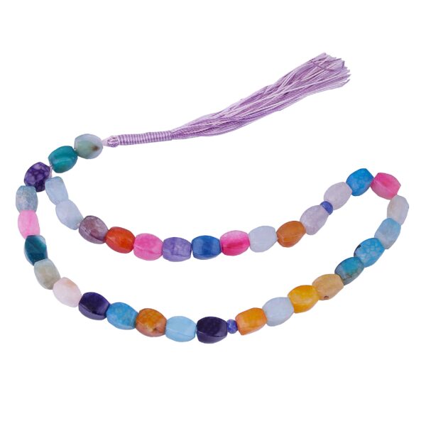 Islamischer Madagaskar-Achat Rosenkranz mit 33 Gebetsperlen Tasbih gefertigt