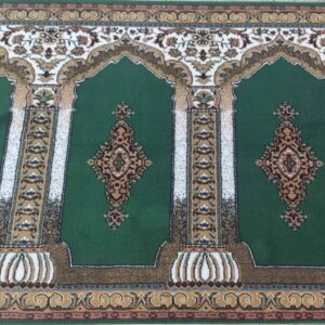 Islamischer Moscheeteppich Grüne Farbe – Premium Masjid Bodenbedeckung, 5 Meter