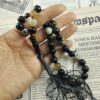 Islamischer Sulemani Hakik Gebetsrosenkranz mit 33 Perlen Muslimischer Tasbih gefertigt