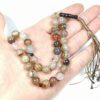 Islamischer Sulemani Hakik Gebetsrosenkranz mit 33 Perlen Muslimischer Tasbih gefertigt