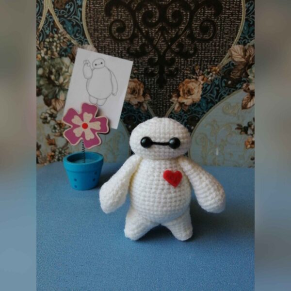 Amigurumi Gehäkeltes Baymax Kuscheltier – Weiches und Charmantes Plüschtier