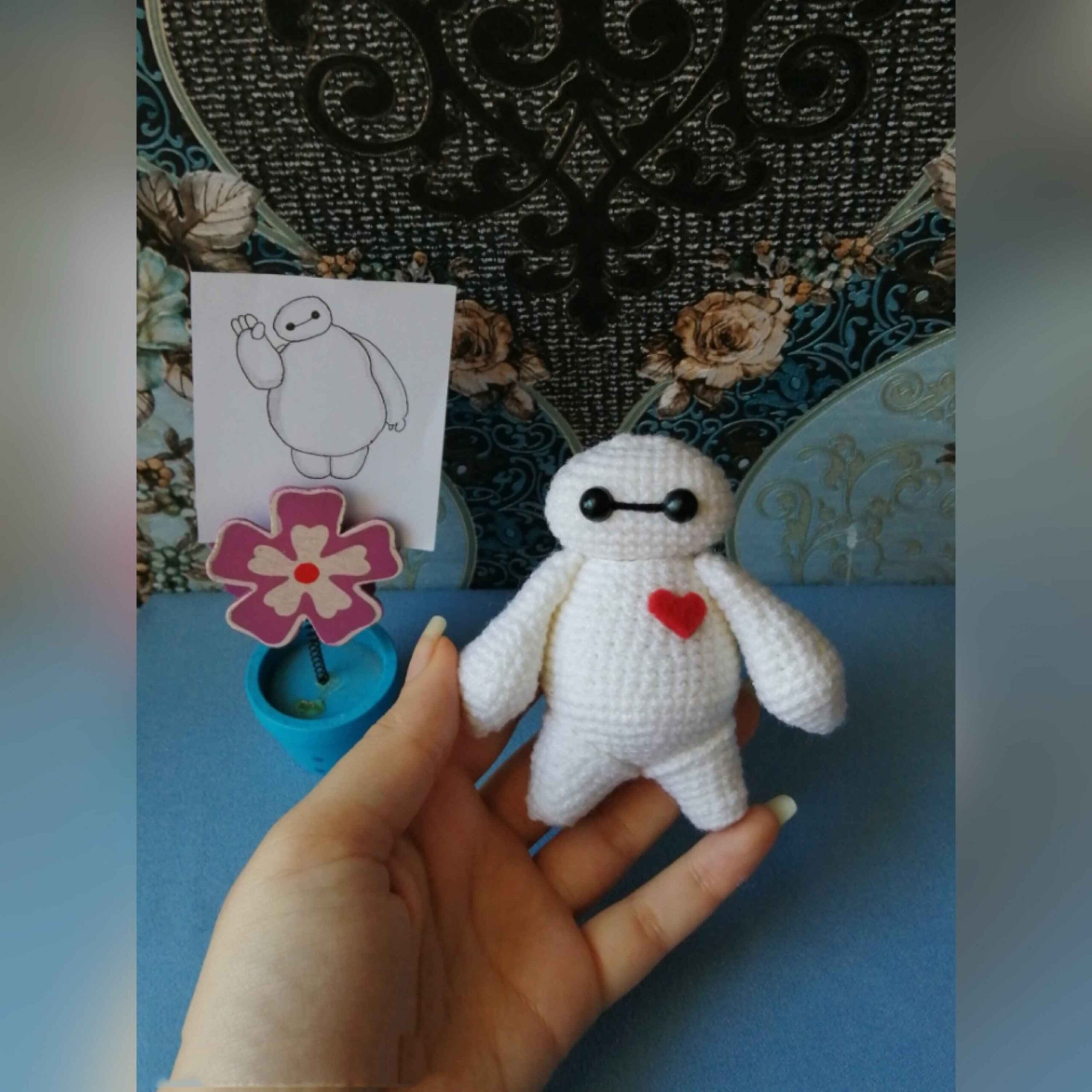 Amigurumi Gehäkeltes Baymax Kuscheltier – Weiches und Charmantes Plüschtier