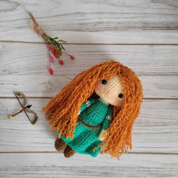 Amigurumi Handgemachte Gehäkelte Puppe – Merida Design | Weiches Kuscheltier