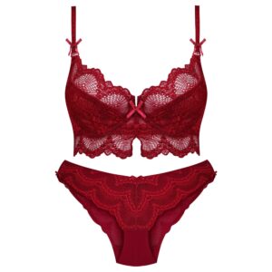 Lingerie-Set Spitzen-BH & Tanga Guipure für Damen