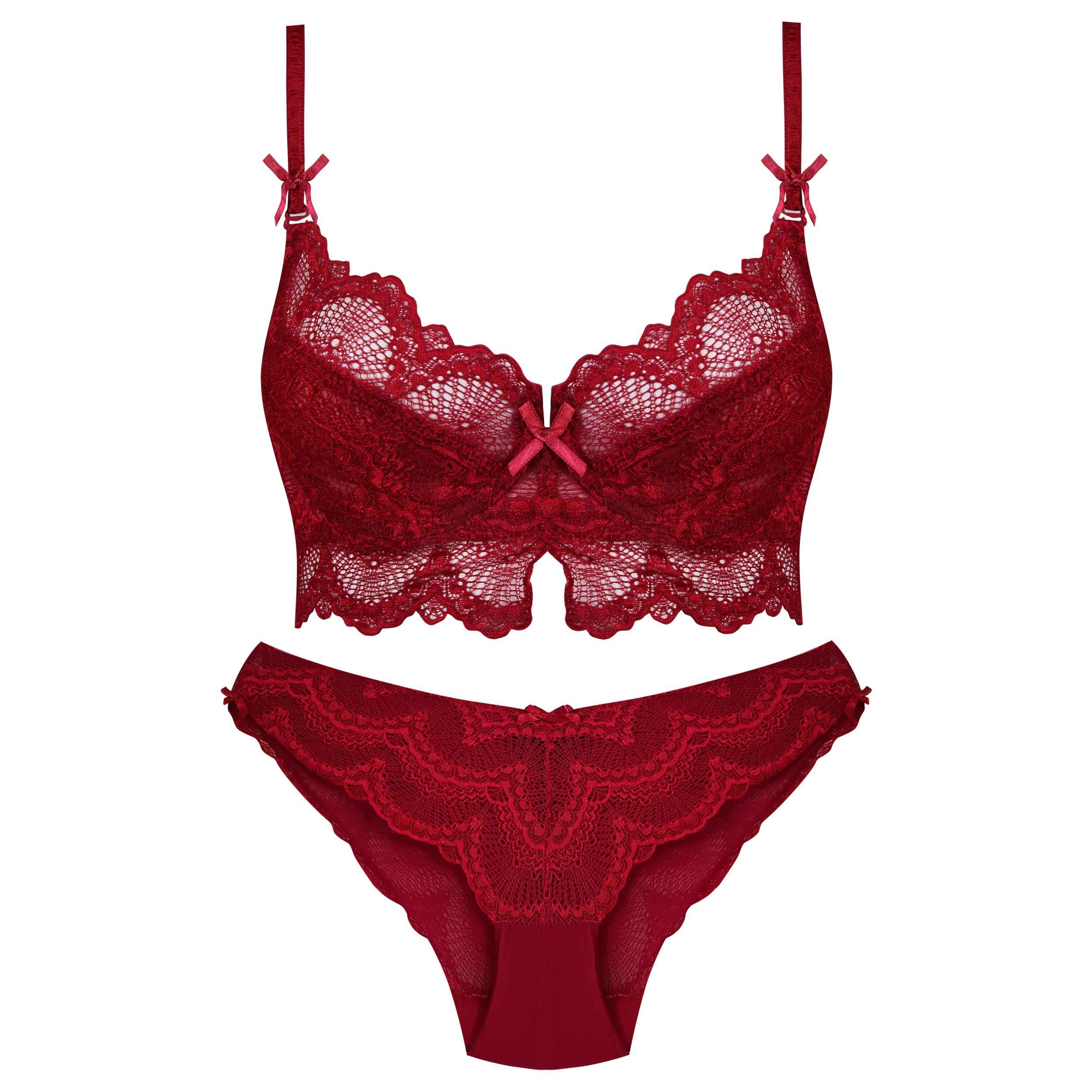 Lingerie-Set Spitzen-BH & Tanga Guipure für Damen