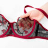 Lingerie-Set Spitzen-BH & Tanga Guipure für Damen mit Teddy-Design