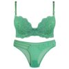 Lingerie-Set gepolsterter BH & Tanga Guipure für Damen