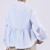 Langarm-Peplum-Bluse für Damen