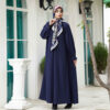 Locker geschnittene Abaya für Muslimische Frauen in Marineblau