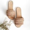 Macrame Boho Chic Flache Hausschuhe für Damen Modell Ella