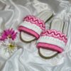 Macrame Boho Chic Flache Hausschuhe für Damen Modell Flower