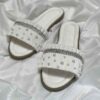 Macrame Boho Chic Flache Hausschuhe für Damen Modell Pearl