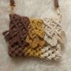 Macrame Schultertasche - Handgewebt für Frauen Modell Leaf