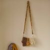Macrame Schultertasche - Handgewebt für Frauen Modell Leaf