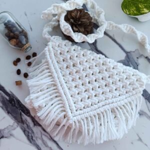Macrame Schultertasche – Handgewebt für Frauen Modell Paradise