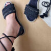 Macrame Slingback Sandalen Handgemacht für Damen