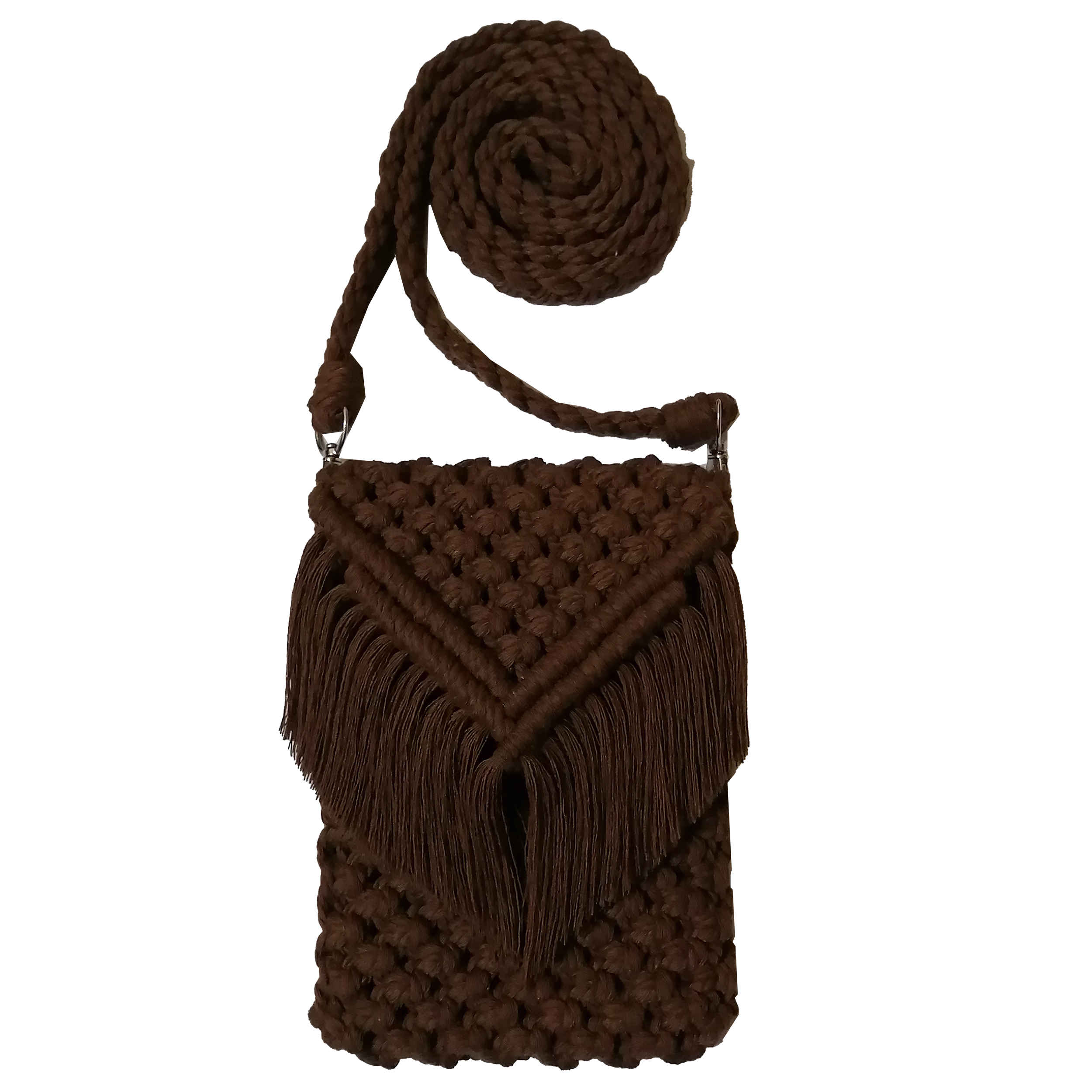 Macrame Sling Tasche – Handgewebt für Frauen Modell Cube