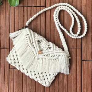 Macrame Sling Tasche – Handgewebt für Frauen Modell Refah