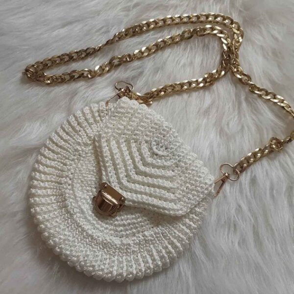 Macrame Sling Tasche für Frauen - Handgewebt Modell Circular