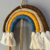 Makramee-Wandbehang Wandteppich Kunst Boho Modell Regenbogen
