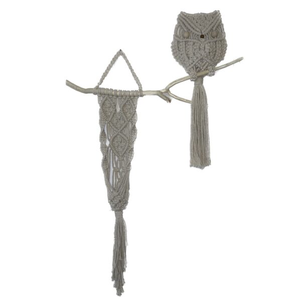 Makramee-Wandbehang Wandteppich Kunst Boho Modell Eule