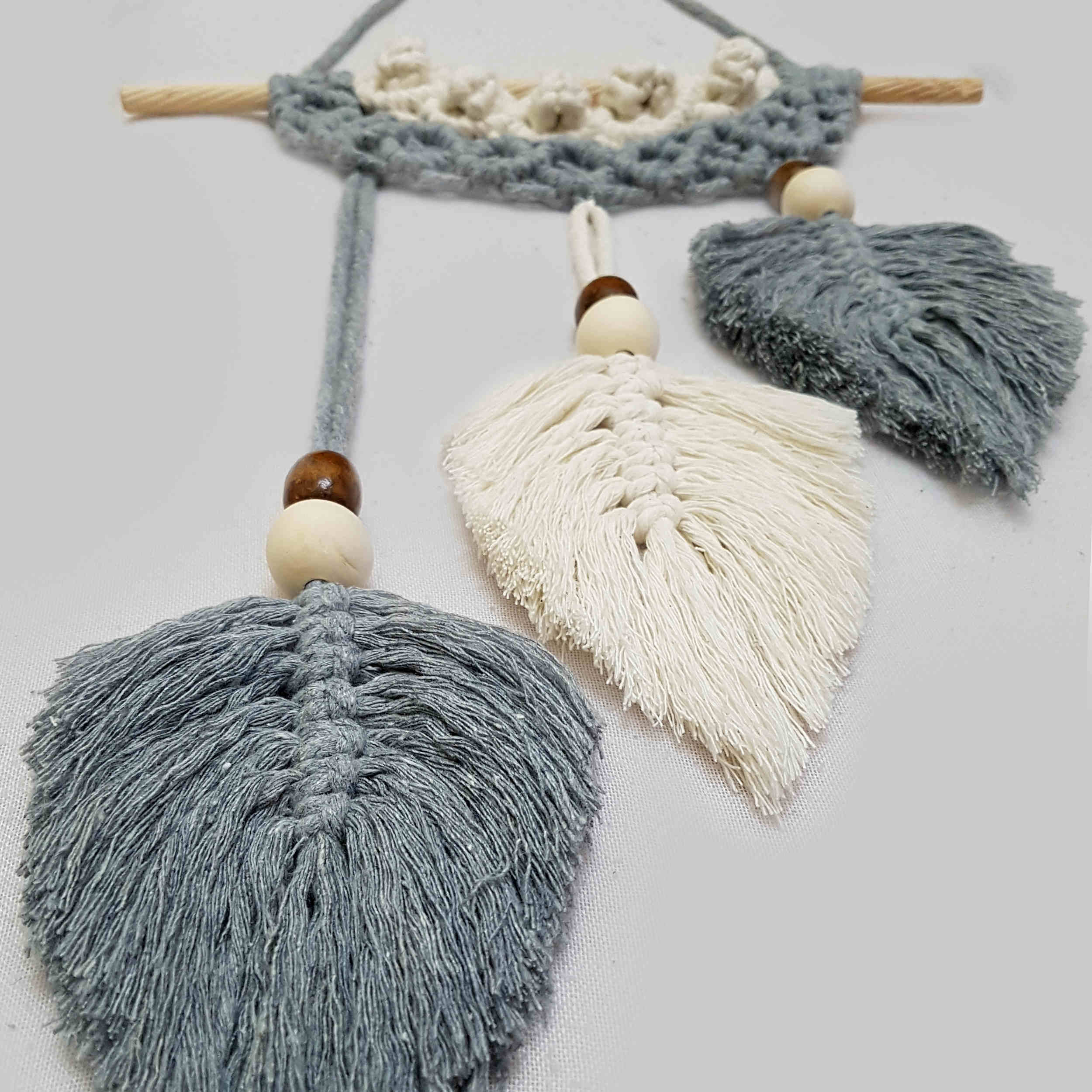 Makramee-Wandbehang Wandteppich Kunst Boho Modell Schaukel