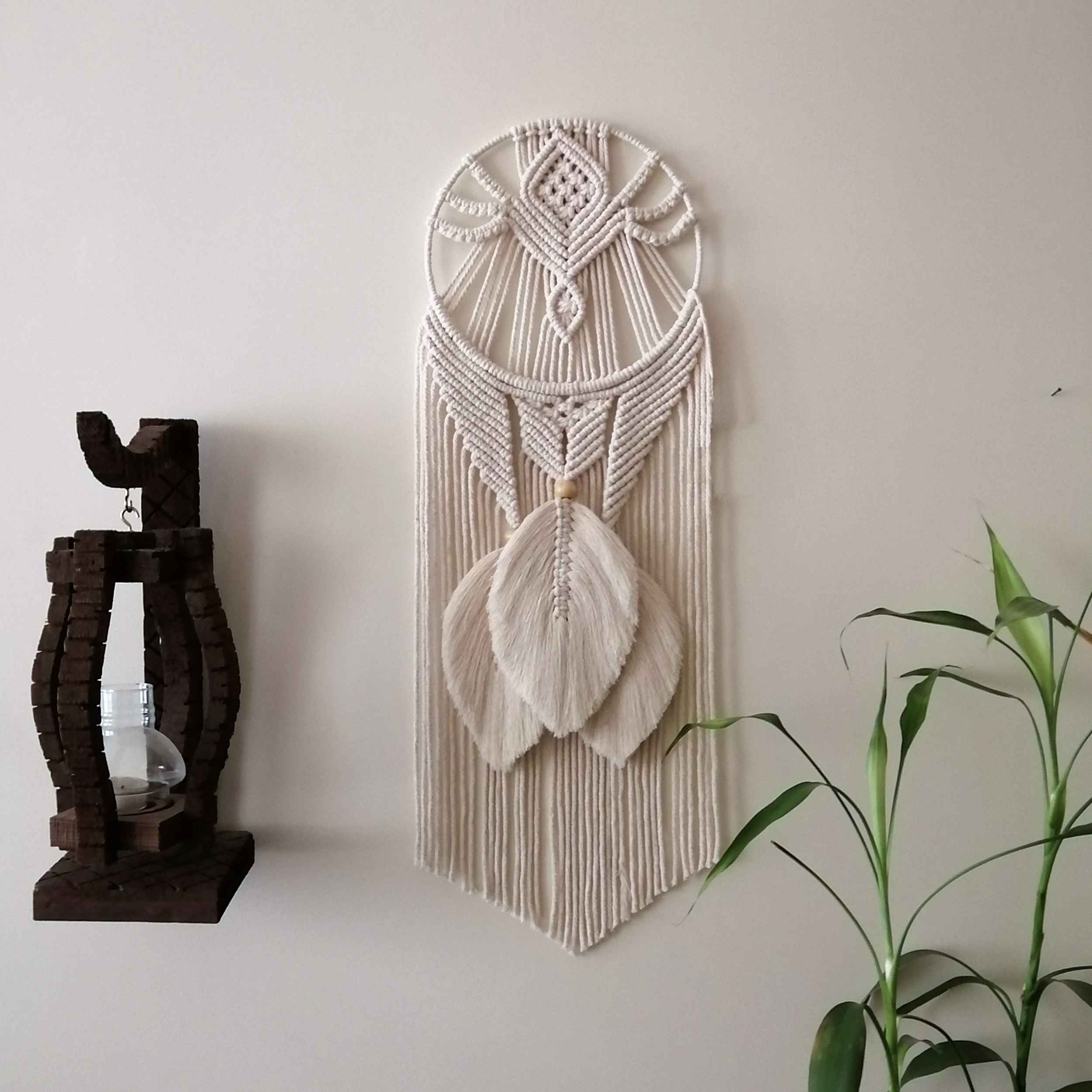 Makramee-Wandbehang Wandteppich Kunst Boho Modell W113