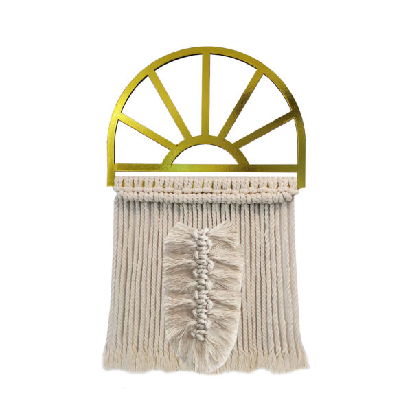 Makramee-Wandbehang Wandteppich Kunst Boho Modell Fenster