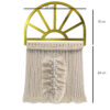 Makramee-Wandbehang Wandteppich Kunst Boho Modell Fenster