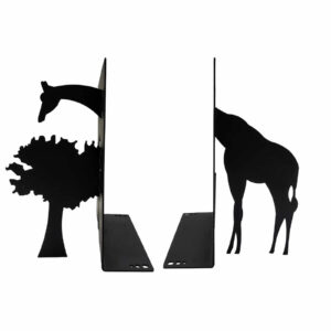Giraffen-Design Buchstütze aus Metallkunst – verspielte Option für Kinderregale
