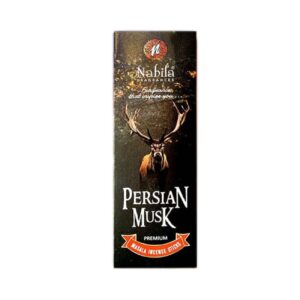 Nabila Persischer Moschus Räucherstäbchen – Handgemacht, 25 Stäbchen (Packung mit 4)