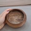 Natürliche Holz-Schale Aus Walnussholz für die Heimdekoration