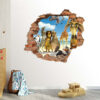 Kinderzimmer-3D-Wandsticker für das Babyzimmer Modell Madagascar