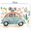 Kinderzimmer-Wandsticker für das Babyzimmer Modell Glücklicher Koala