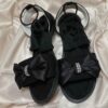 Offene Zehen flache Freizeitsandalen für Damen, Modell Schleife