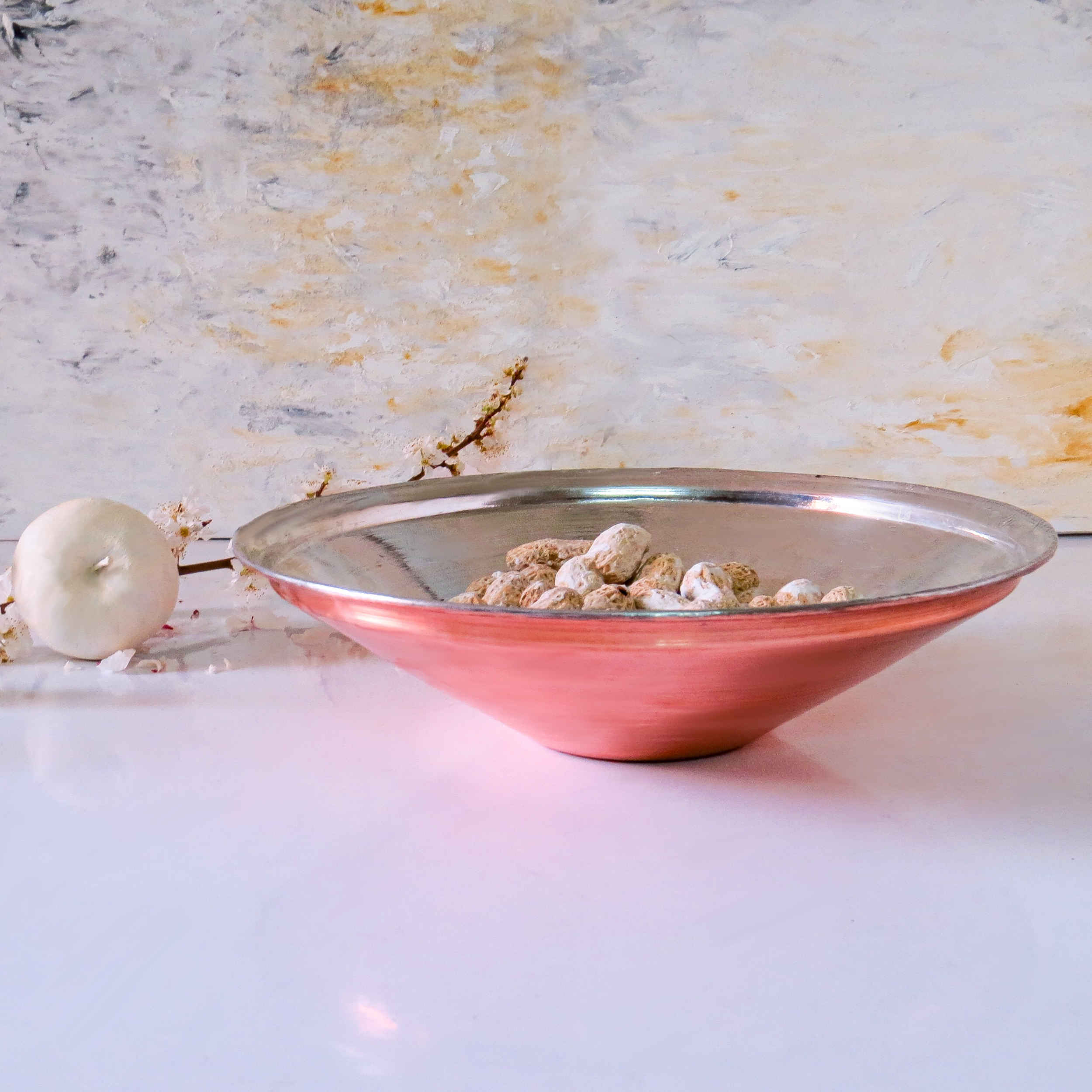 Persische Handgefertigte Kupfer-Schale – Modell Nahal