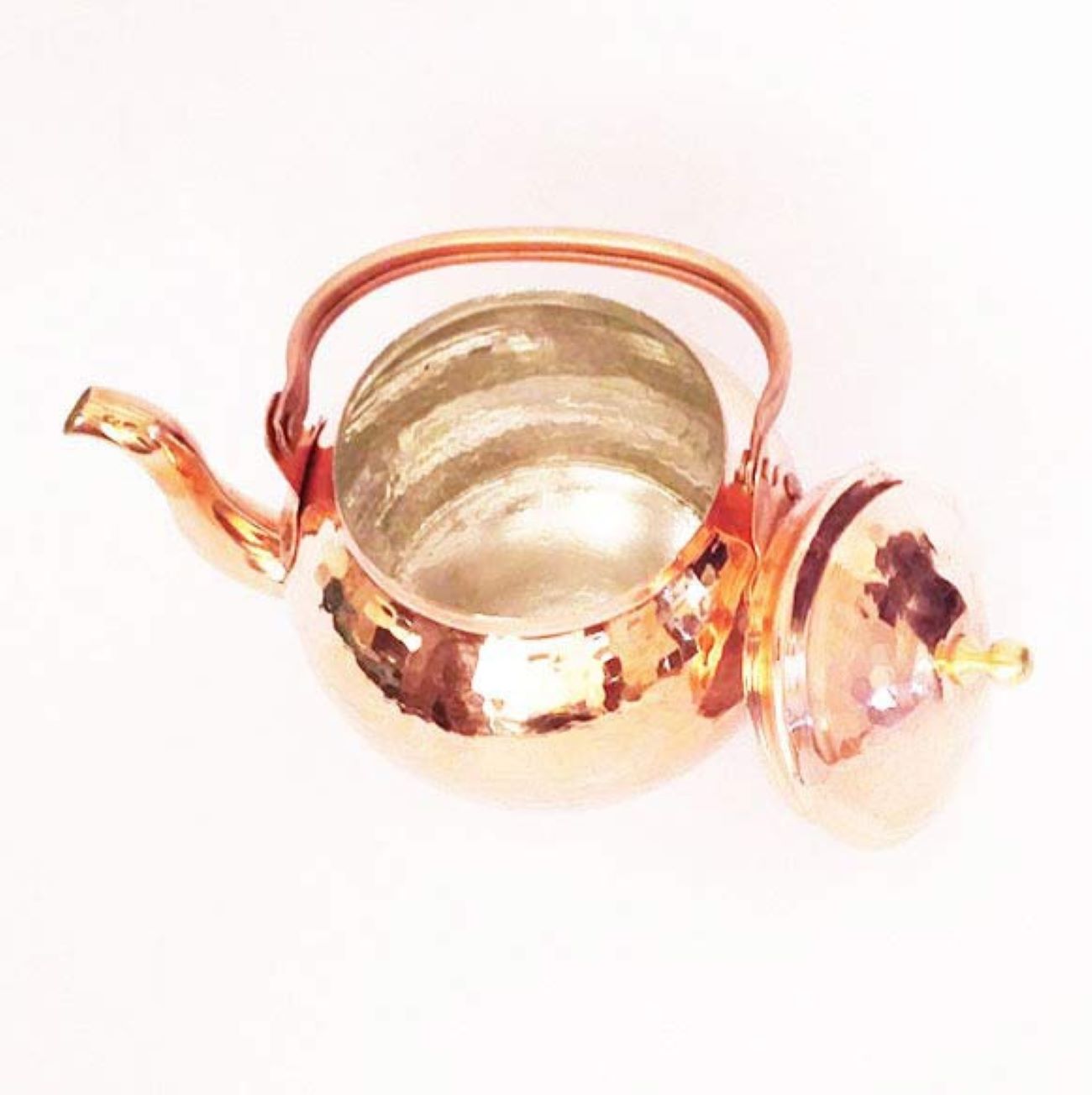 Persischer Kupfer-Teekessel robust für Herd traditionell gehämmert Asghar