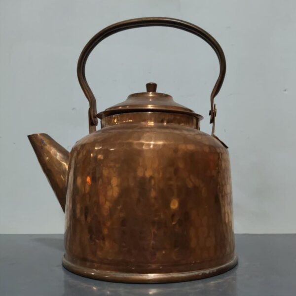 Persischer Kupfer-Teekessel robust für Herd traditionell gehämmert Jaleh