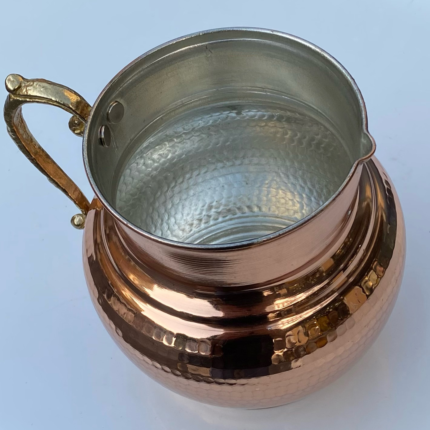 Persische Kupferkaraffe handgefertigt & gehämmert Modell Shahruz