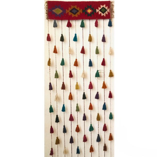 Persischer DIY-Quasten-Wandbehang Traditionell Kilim-Design Modell Bunt