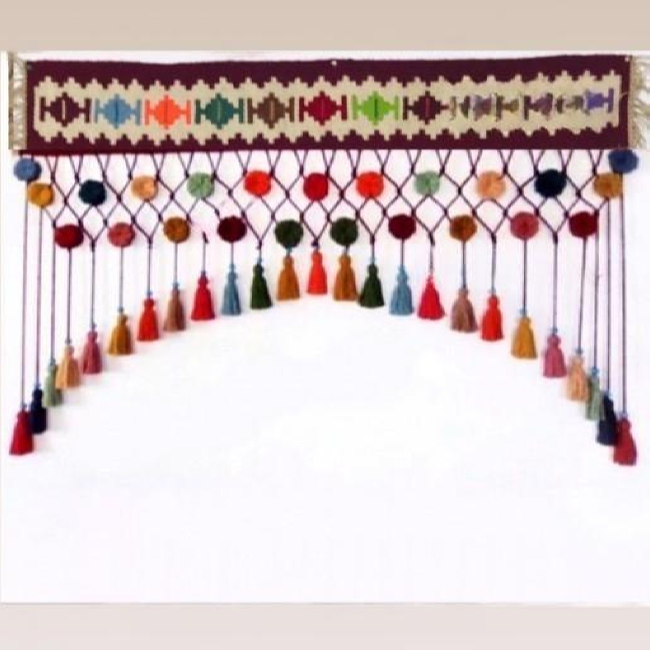 Persischer DIY-Quasten-Wandbehang Traditionell Kilim-Design Modell Mehr