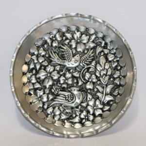 Persischer dekorativer Kupferteller handgraviert mit Gol o Morgh Design