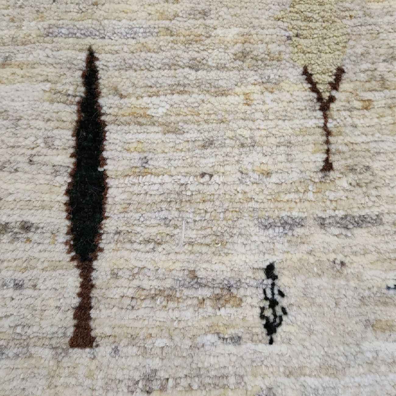 Authentischer echter persischer Gabbeh-Wollteppich handgewebt in Fars rot