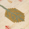 Original persischer Gabbeh-Wollteppich handgewebt in Fars mit Rand orange